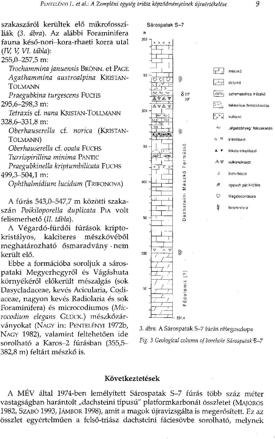 et PAGE Agathammina austroalpina KRISTAN- TOLMANN Praegubkina turgescens FUCHS 295,6-298,3 m: Tetraxis cf. nana KRISTAN-TOLLMANN 328,6-331,8 m: Oberhauserella cf.