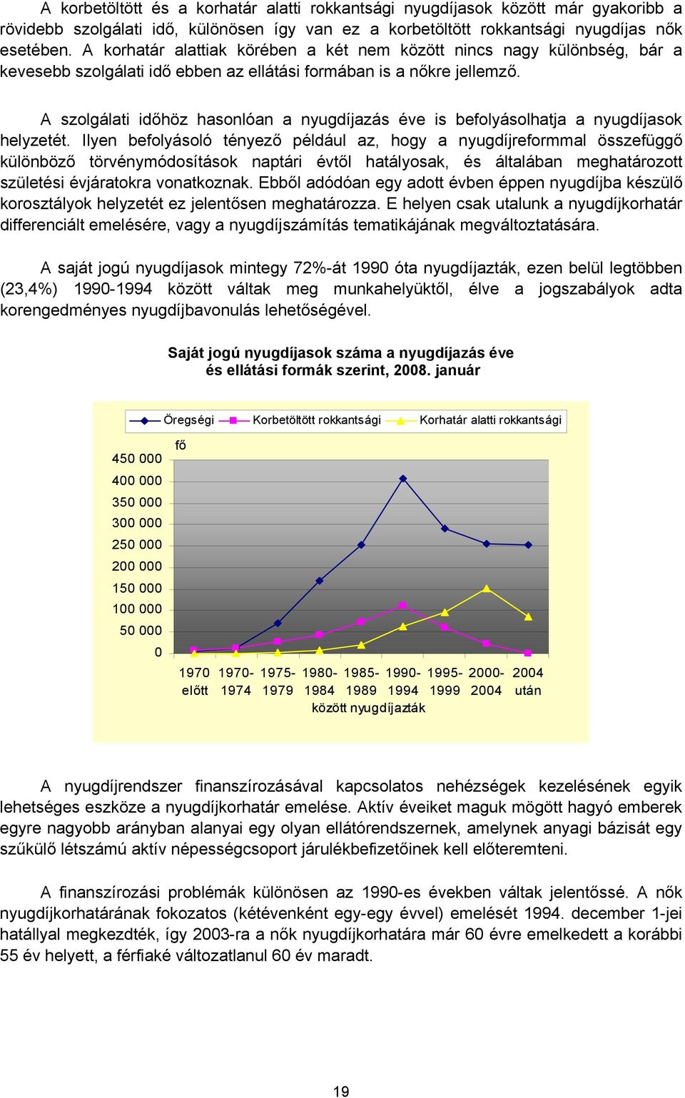 A szolgálati időhöz hasonlóan a nyugdíjazás éve is befolyásolhatja a nyugdíjasok helyzetét.