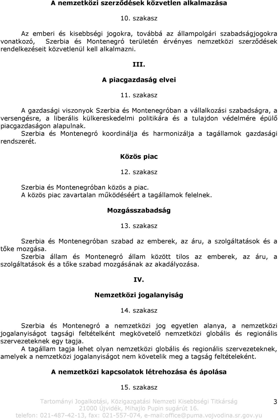 III. A piacgazdaság elvei 11.