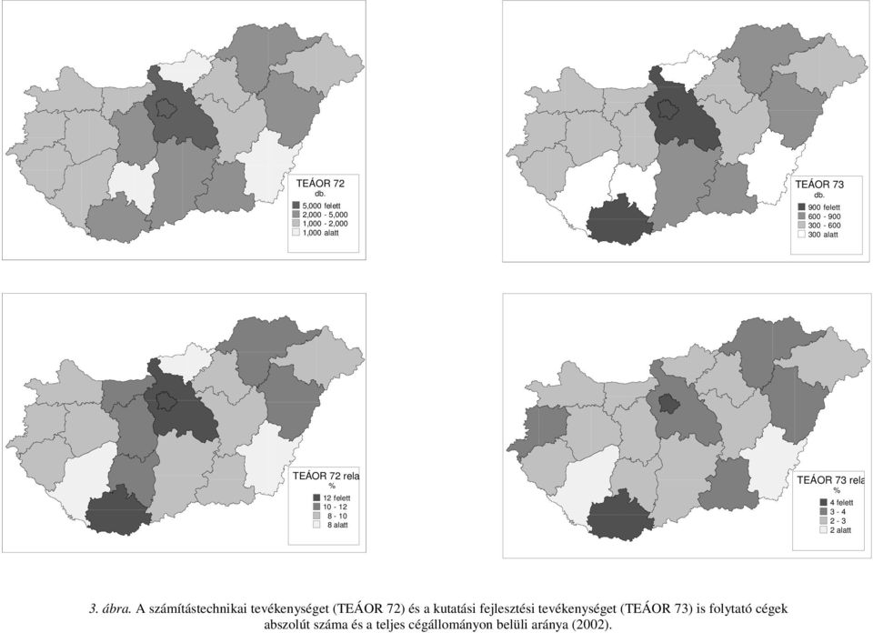 relatív % 4 felett 3-4 2-3 2 alatt 3. ábra.
