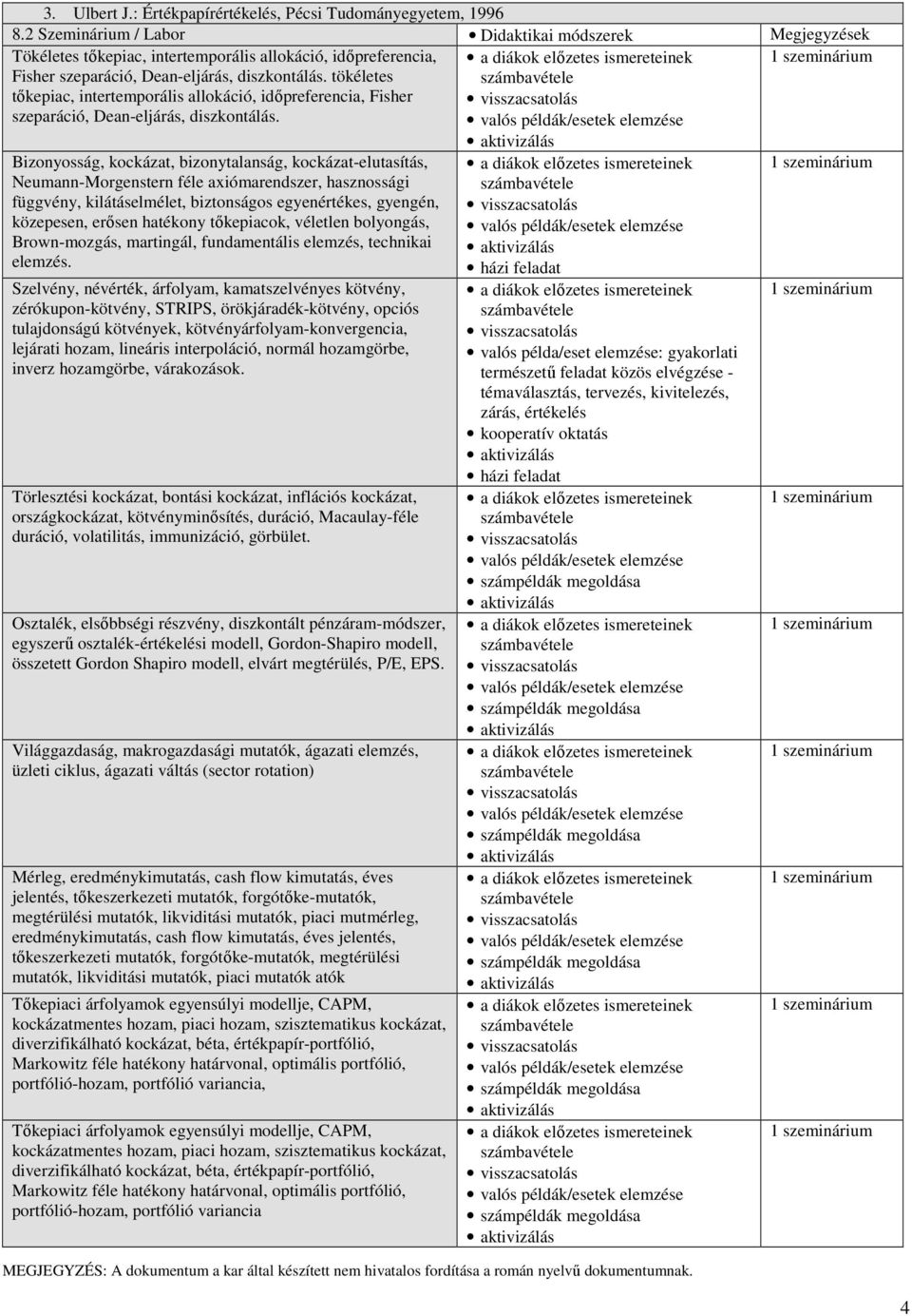 tökéletes tőkepiac, intertemporális allokáció, időpreferencia, Fisher szeparáció, Dean-eljárás, diszkontálás.