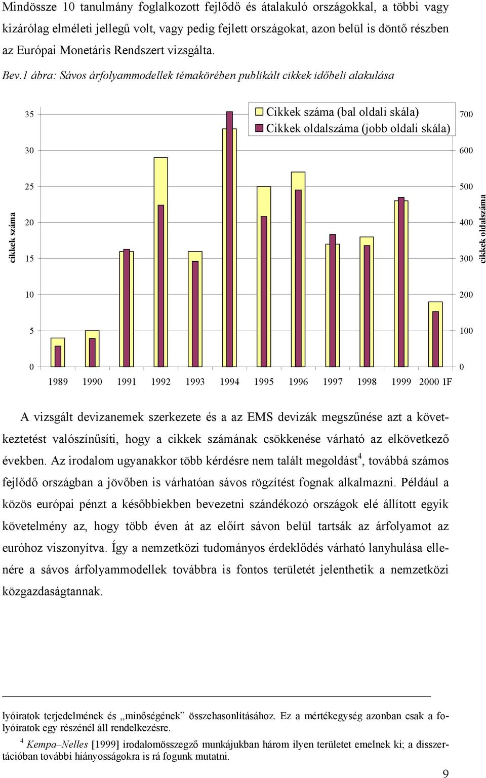99 994 995 996 997 998 999 F A vizsgál devizanemek szekezee és a az EMS devizák megszűnése az a kövekezeés valószínűsíi, hog a cikkek számának csökkenése váhaó az elkövekező években.
