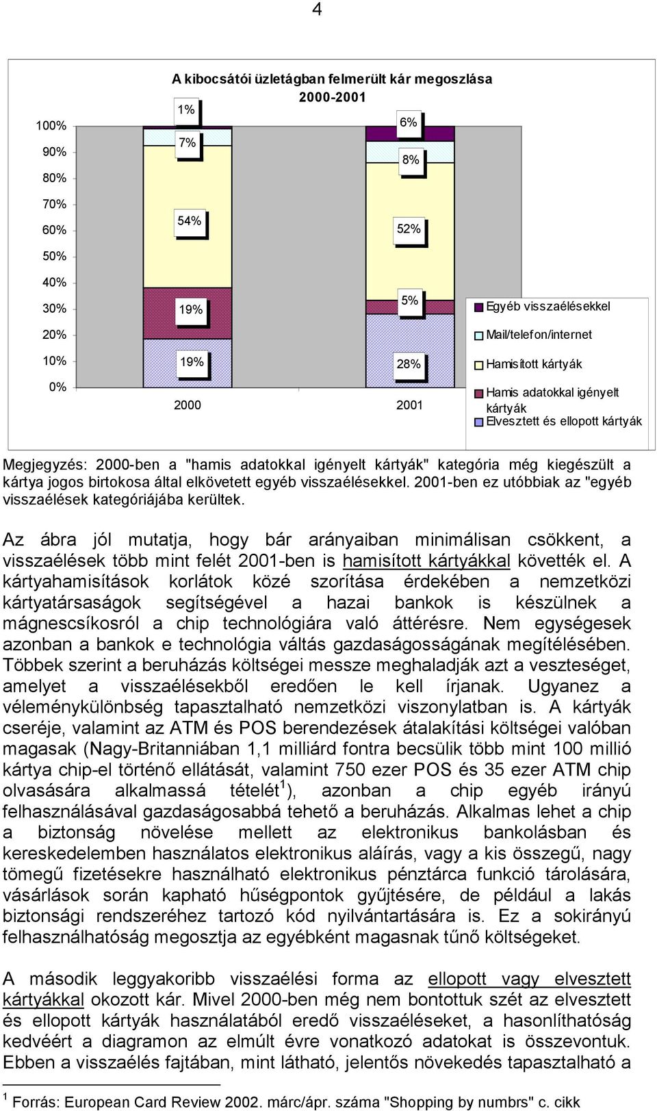 elkövetett egyéb visszaélésekkel. 2001-ben ez utóbbiak az "egyéb visszaélések kategóriájába kerültek.