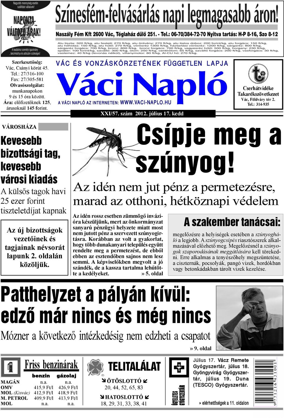 Váci Napló. Mint arról pénteki lapszámunkban beszámoltunk, szocialista  javaslatra átalakították a szakbizottságokat a - PDF Ingyenes letöltés