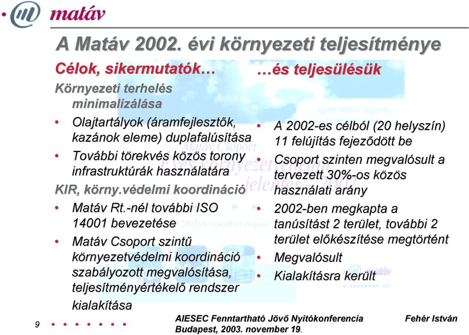 torony infrastruktúrák használatára KIR, körny.védelmi koordináció Matáv Rt.