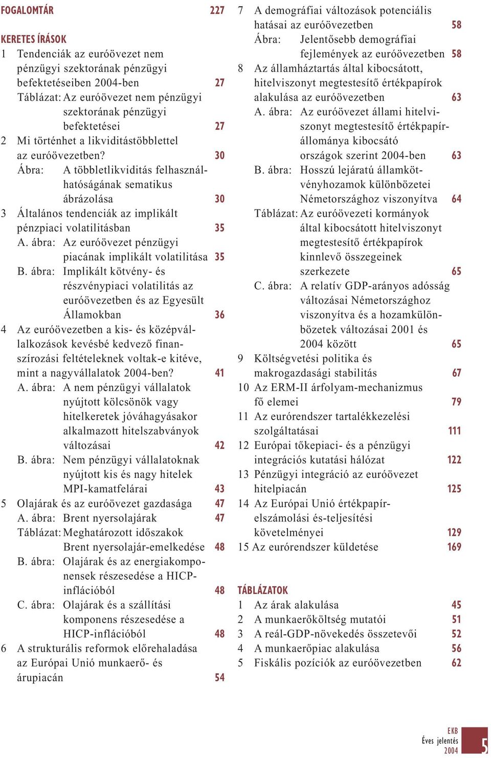 ábra: Az euróövezet pénzügyi piacának implikált volatilitása 35 B.