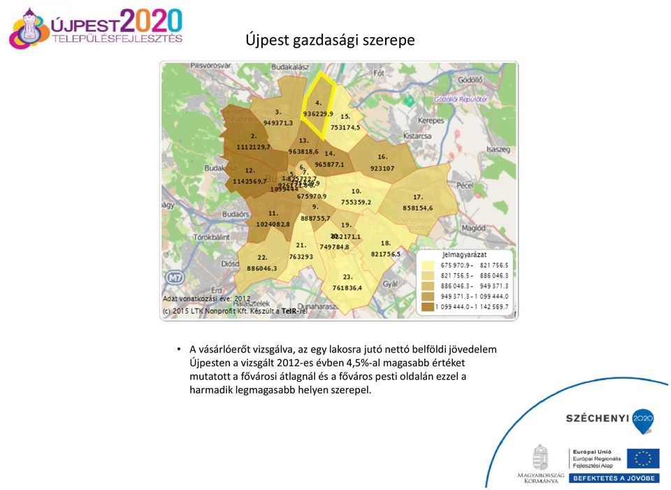 2012-es évben 4,5%-al magasabb értéket mutatott a fővárosi