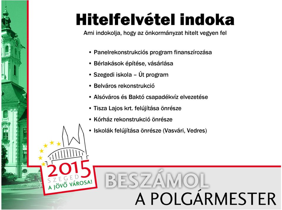 iskola Út program Belváros rekonstrukció Alsóváros és Baktó csapadékvíz elvezetése