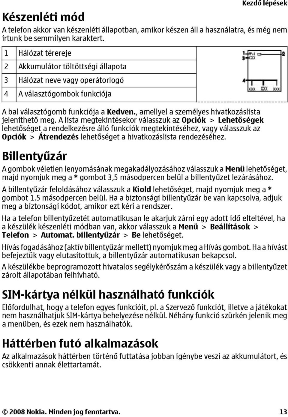 , amellyel a személyes hivatkozáslista jeleníthető meg.