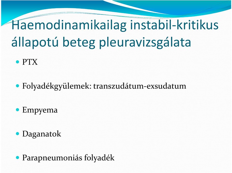 Folyadékgyülemek: