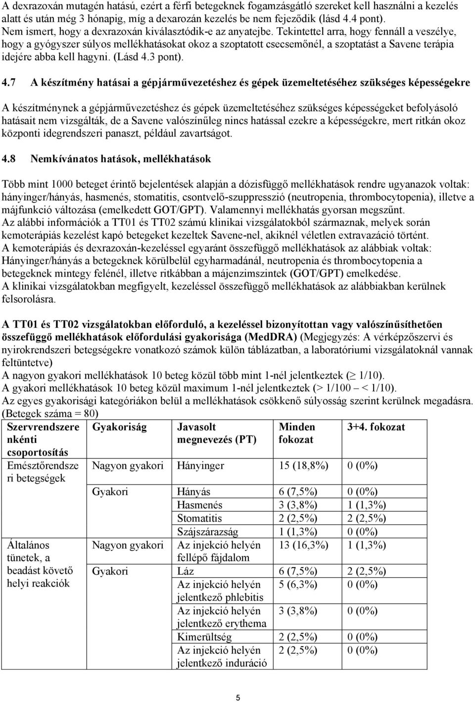 Tekintettel arra, hogy fennáll a veszélye, hogy a gyógyszer súlyos mellékhatásokat okoz a szoptatott csecsemőnél, a szoptatást a Savene terápia idejére abba kell hagyni. (Lásd 4.