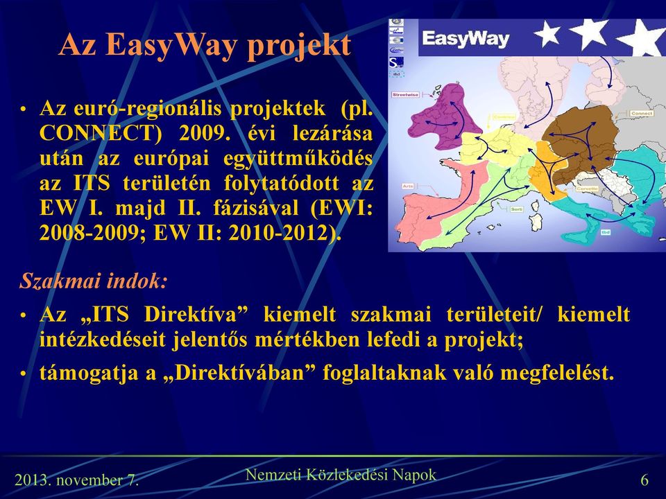 fázisával (EWI: 2008-2009; EW II: 2010-2012).