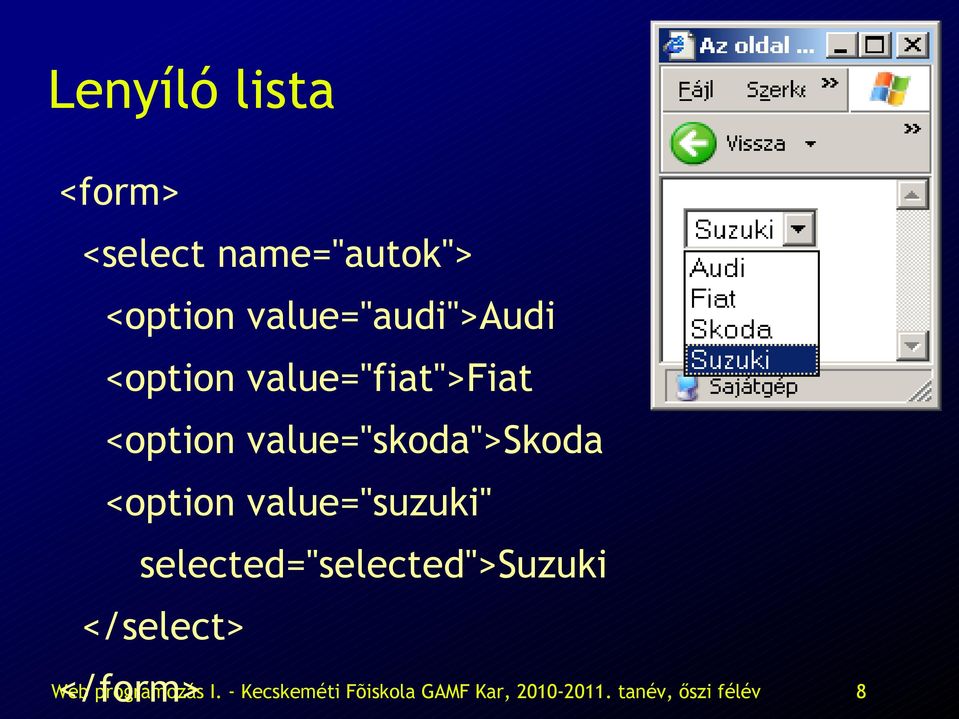 value="skoda">skoda <option value="suzuki"