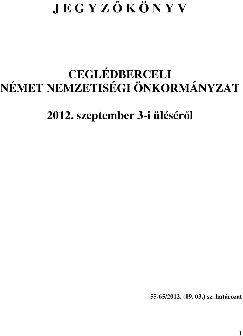 ÖNKORMÁNYZAT 2012.