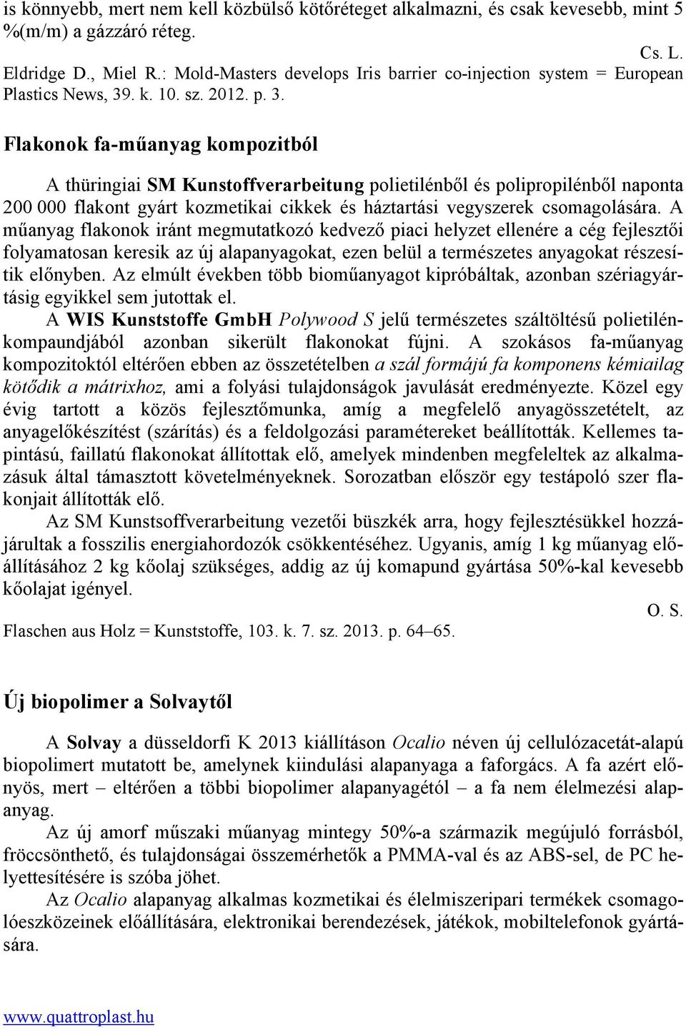 . k. 10. sz. 2012. p. 3.