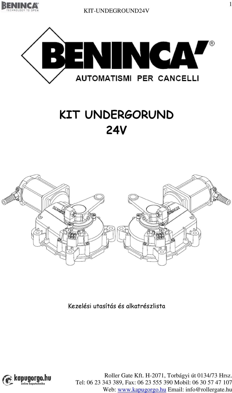 24V Kezelési