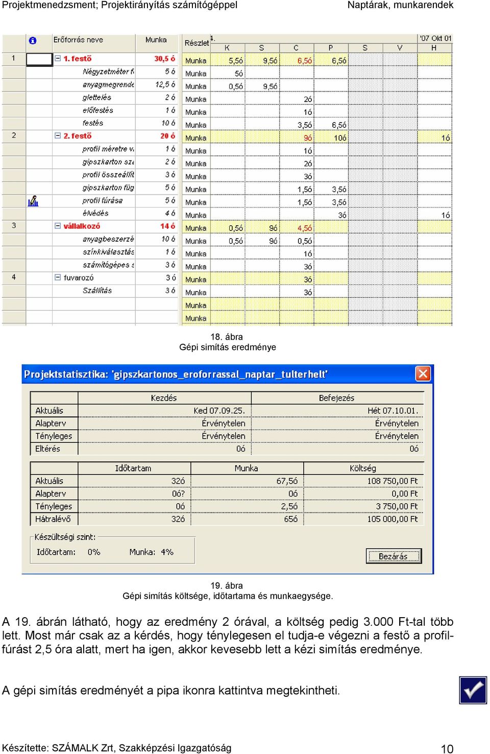 Most már csak az a kérdés, hogy ténylegesen el tudja-e végezni a festő a profilfúrást 2,5 óra alatt, mert ha igen,