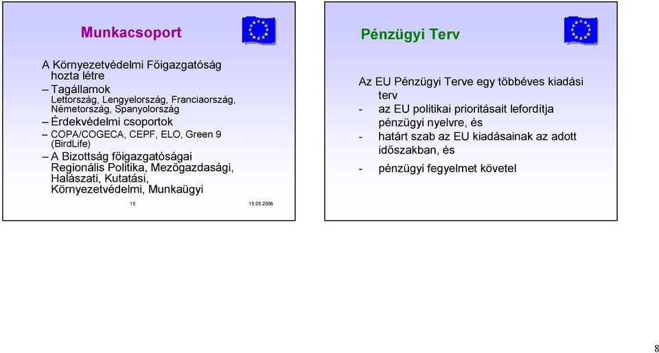 Mezőgazdasági, Halászati, Kutatási, Környezetvédelmi, Munkaügyi Pénzügyi Terv Az EU Pénzügyi Terve egy többéves kiadási terv - az EU