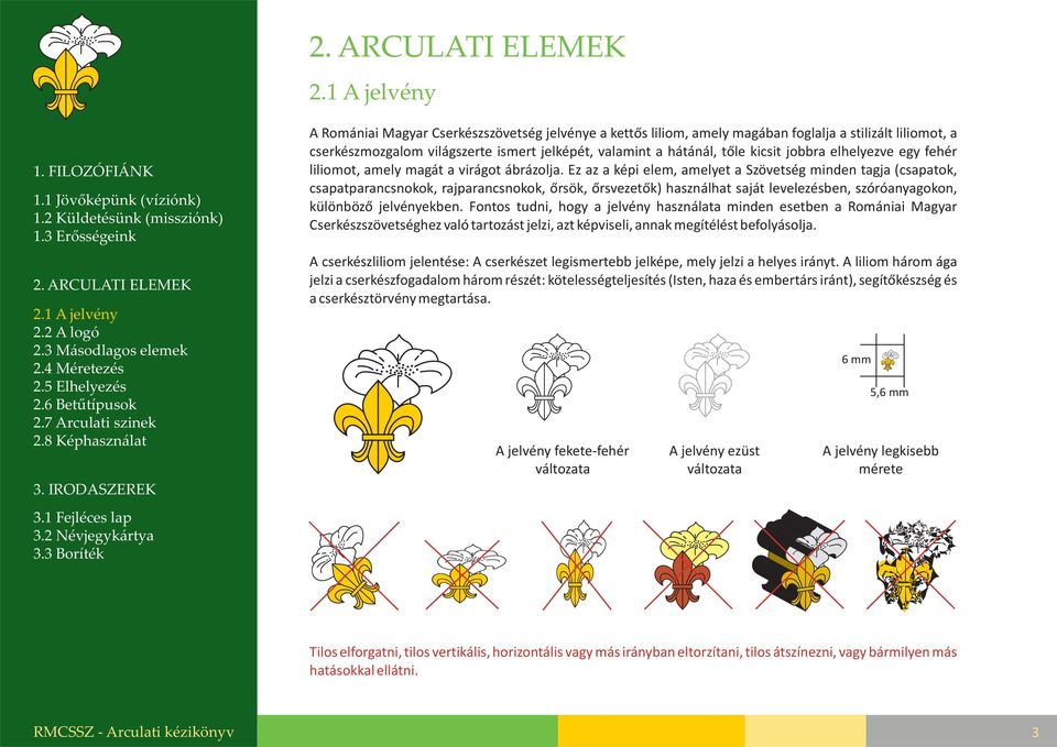 Ez az a képi elem, amelyet a Szövetség minden tagja (csapatok, csapatparancsnokok, rajparancsnokok, őrsök, őrsvezetők) használhat saját levelezésben, szóróanyagokon, különböző jelvényekben.
