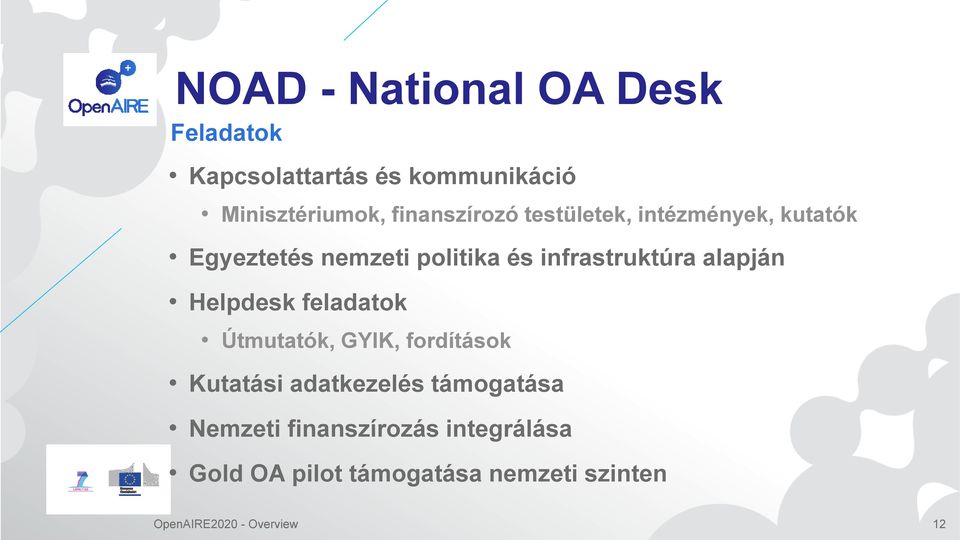 infrastruktúra alapján Helpdesk feladatok Útmutatók, GYIK, fordítások Kutatási adatkezelés