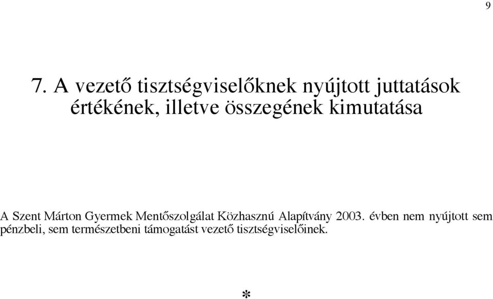 Gyermek Mentőszolgálat Közhasznú Alapítvány 2003.