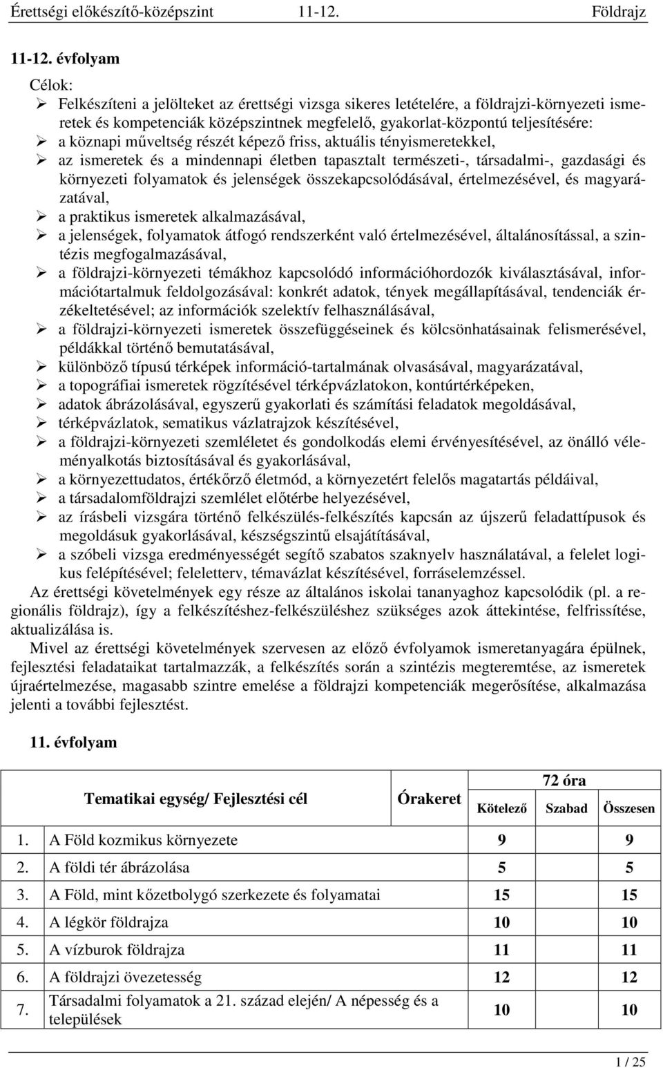 műveltség részét képező friss, aktuális tényismeretekkel, az ismeretek és a mindennapi életben tapasztalt természeti-, társadalmi-, gazdasági és környezeti folyamatok és jelenségek