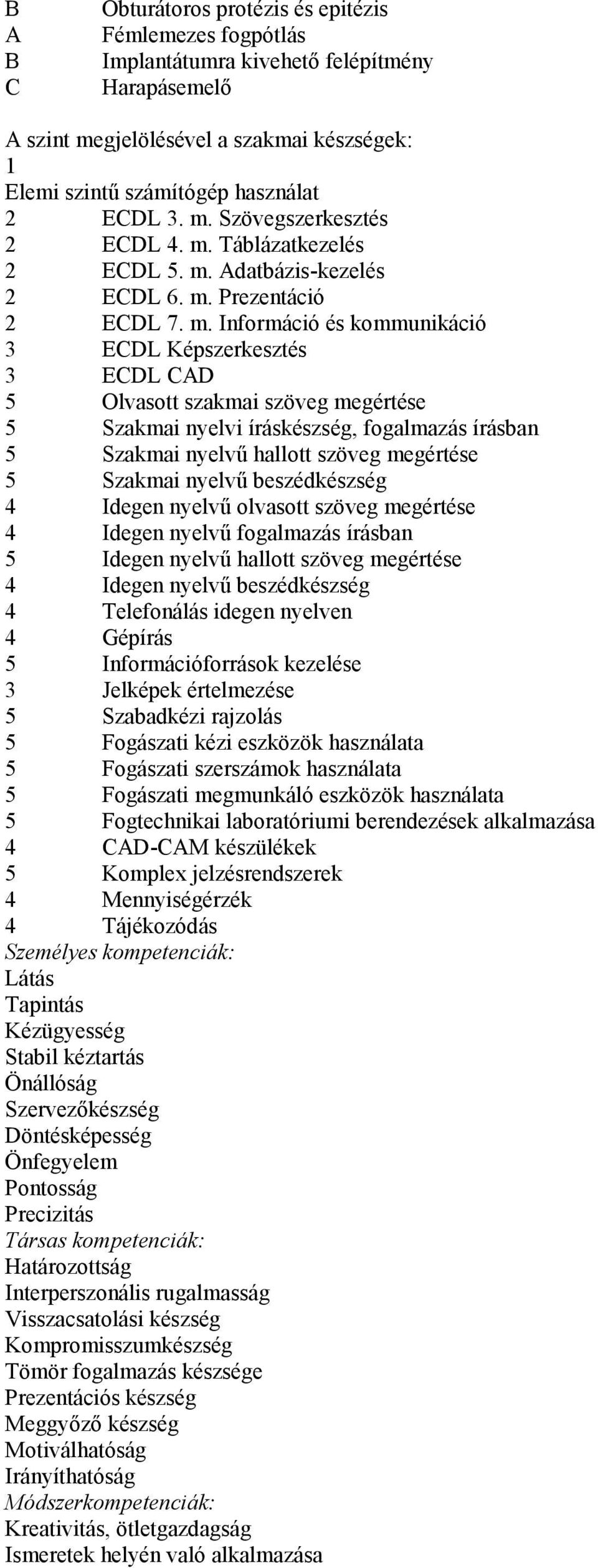 Táblázatkezelés 2 ECDL 5. m.