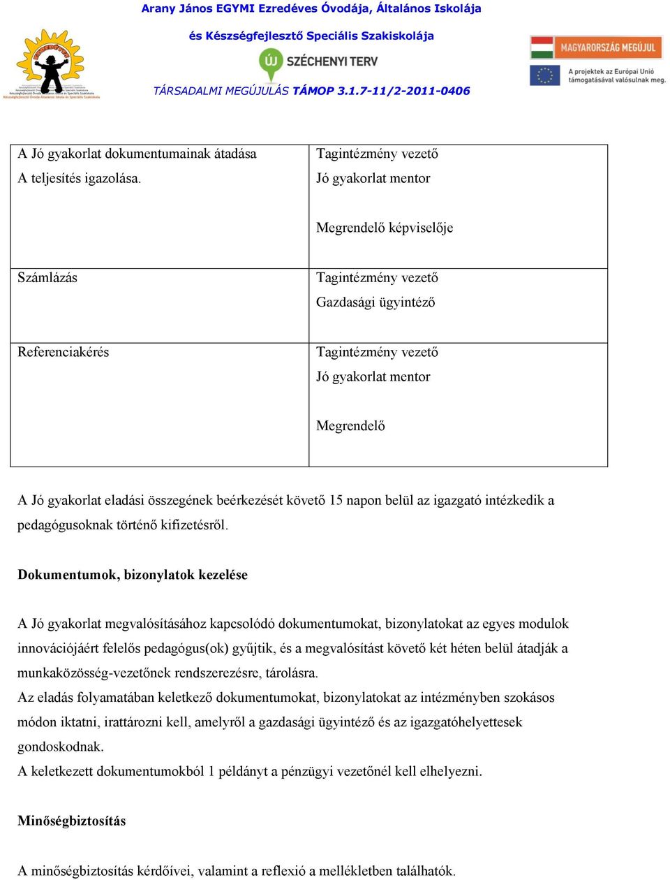 napon belül az igazgató intézkedik a pedagógusoknak történő kifizetésről.