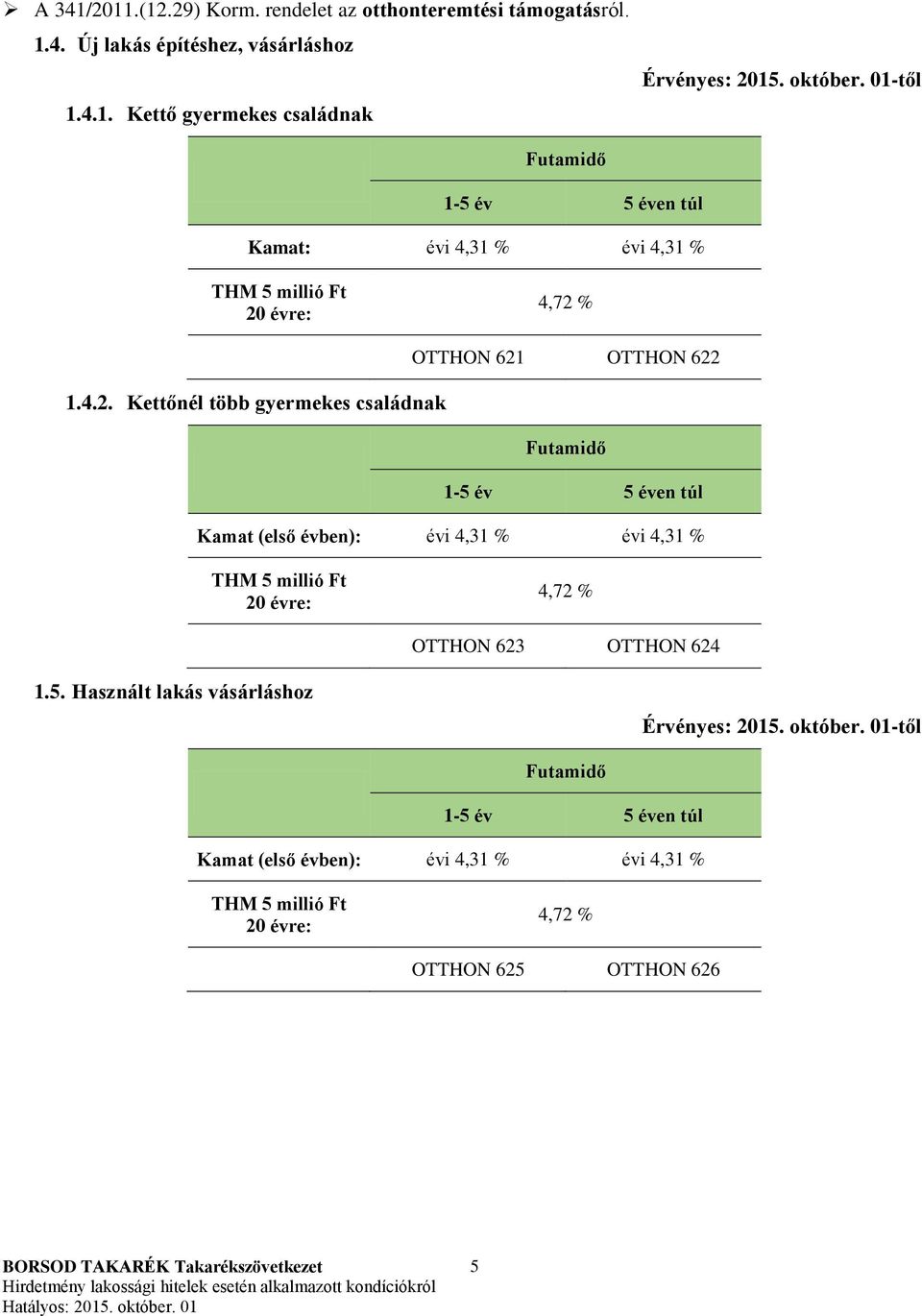 % OTTHON 621