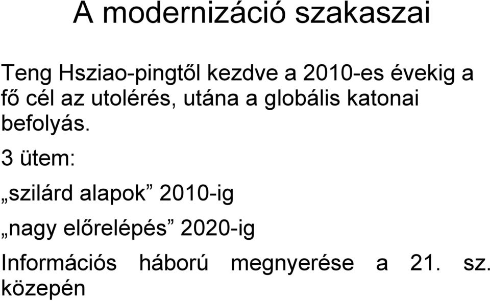 katonai befolyás.
