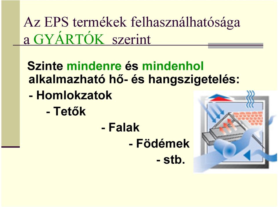 mindenhol alkalmazható hő- és