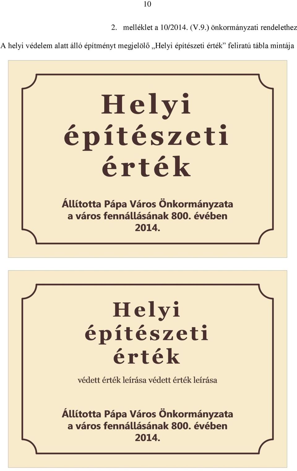 védelem alatt álló építményt