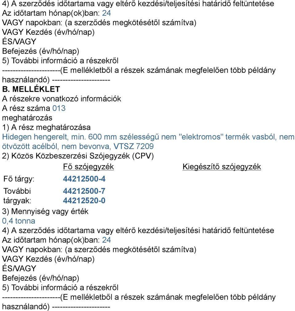 "elektromos" termék vasból, nem