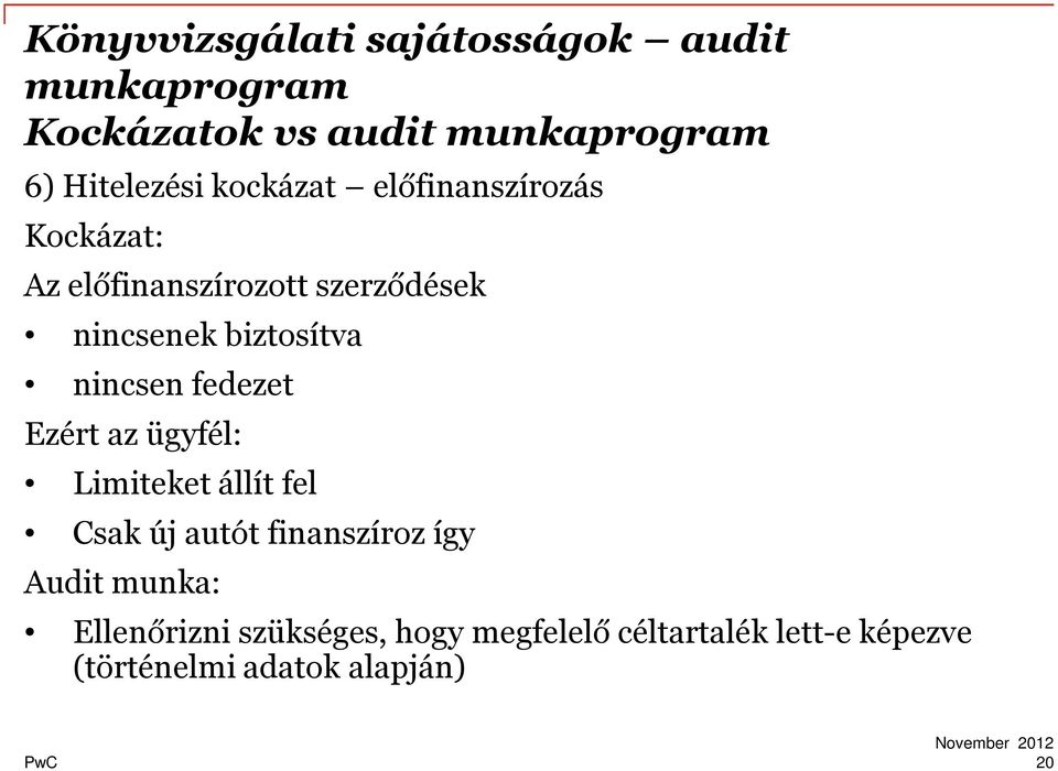 nincsen fedezet Ezért az ügyfél: Limiteket állít fel Csak új autót finanszíroz így