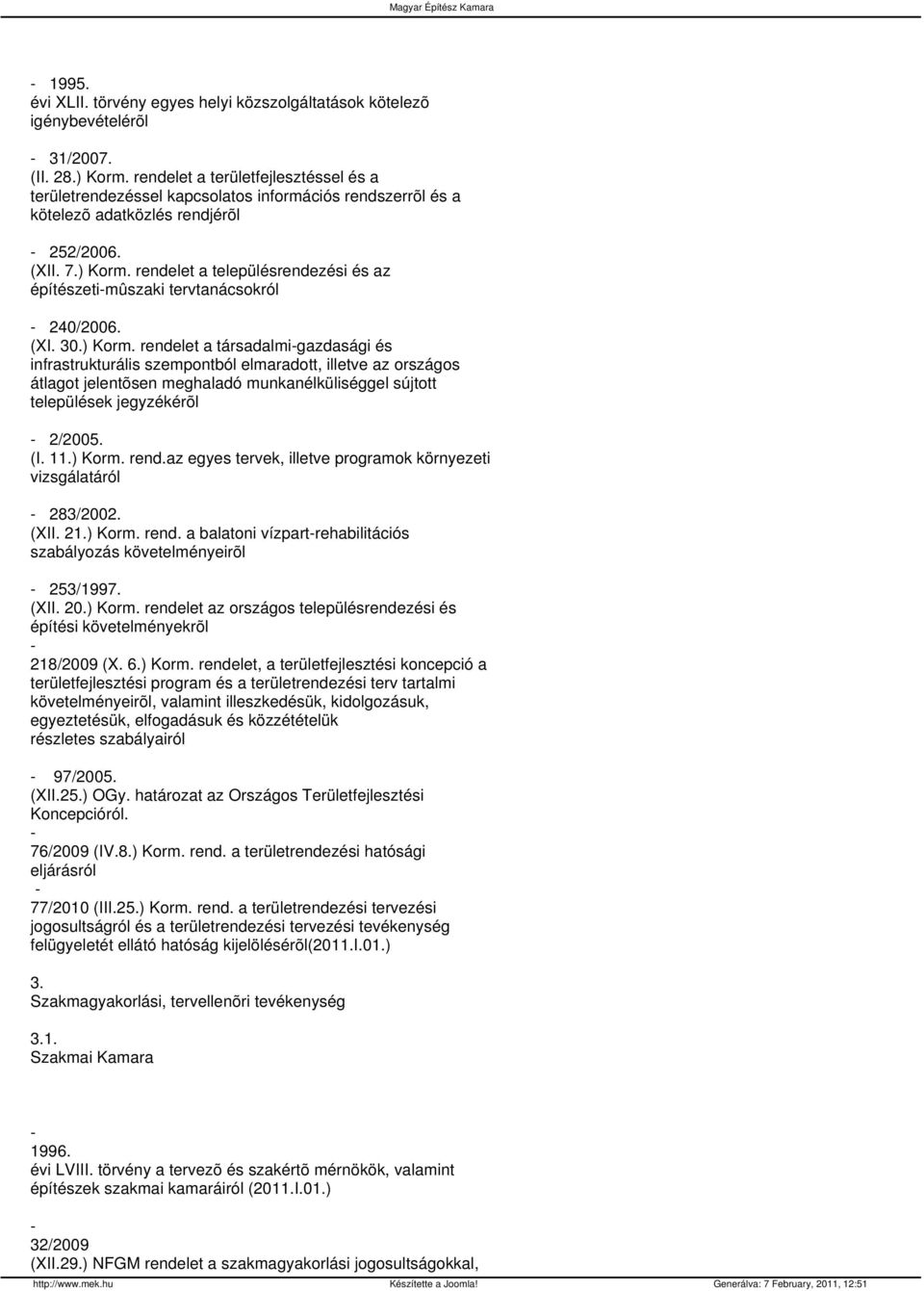 rendelet a településrendezési és az építészetimûszaki tervtanácsokról 240/2006. (XI. 30.) Korm.