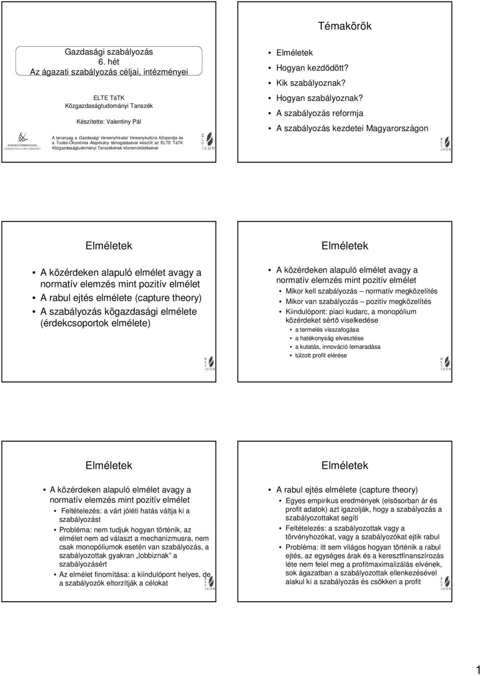 Alapítvány támogatásával készült az ELTE TáTK Közgazdaságtudományi Tanszékének közreműködésével Hogyan kezdődött?