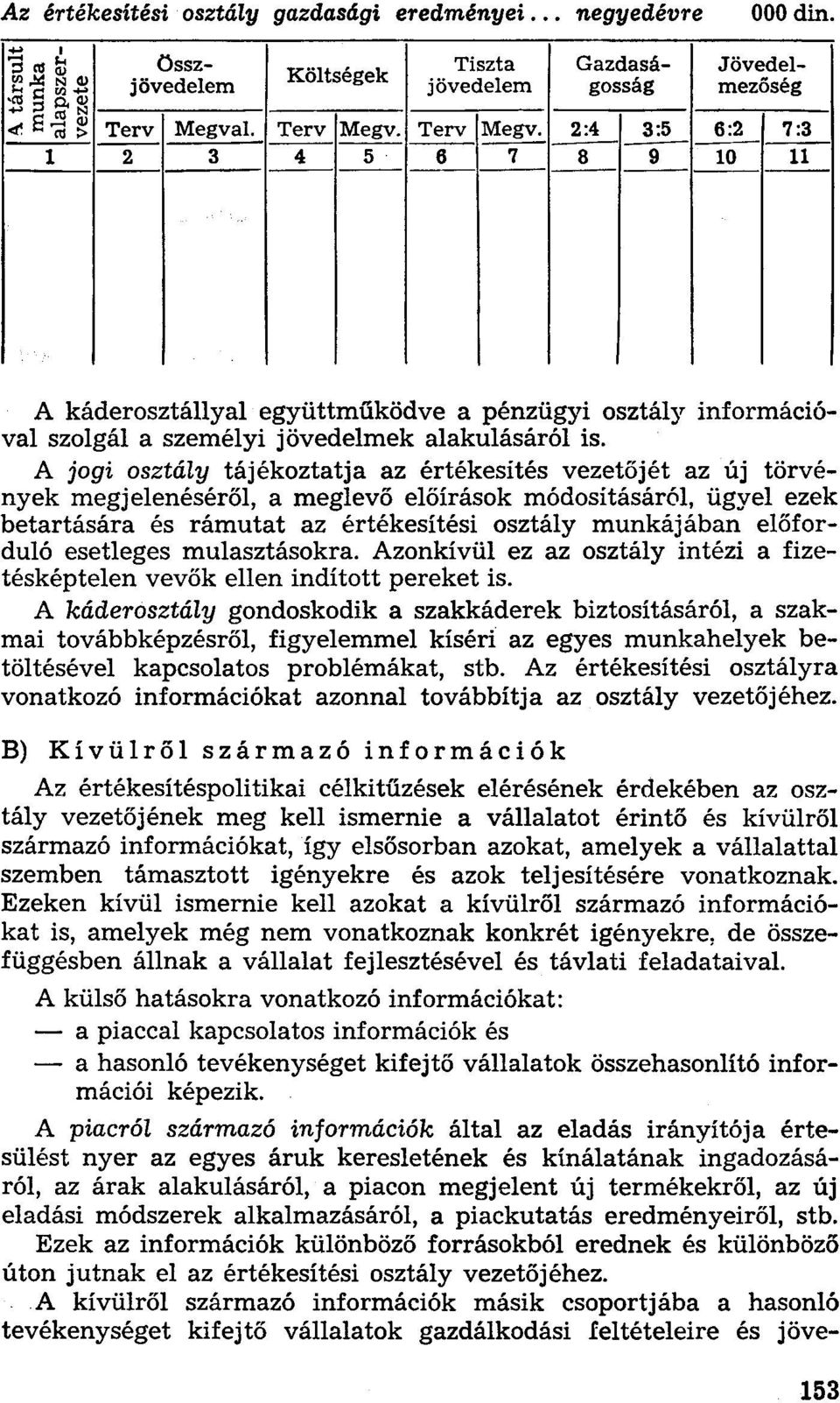 A jogi osztály tájékoztatja az értékesítés vezetőjét az új törvények megjelenéséről, a meglevő előírások módosításáról, ügyel ezek betartására és rámutat az értékesítési osztály munkájában előforduló