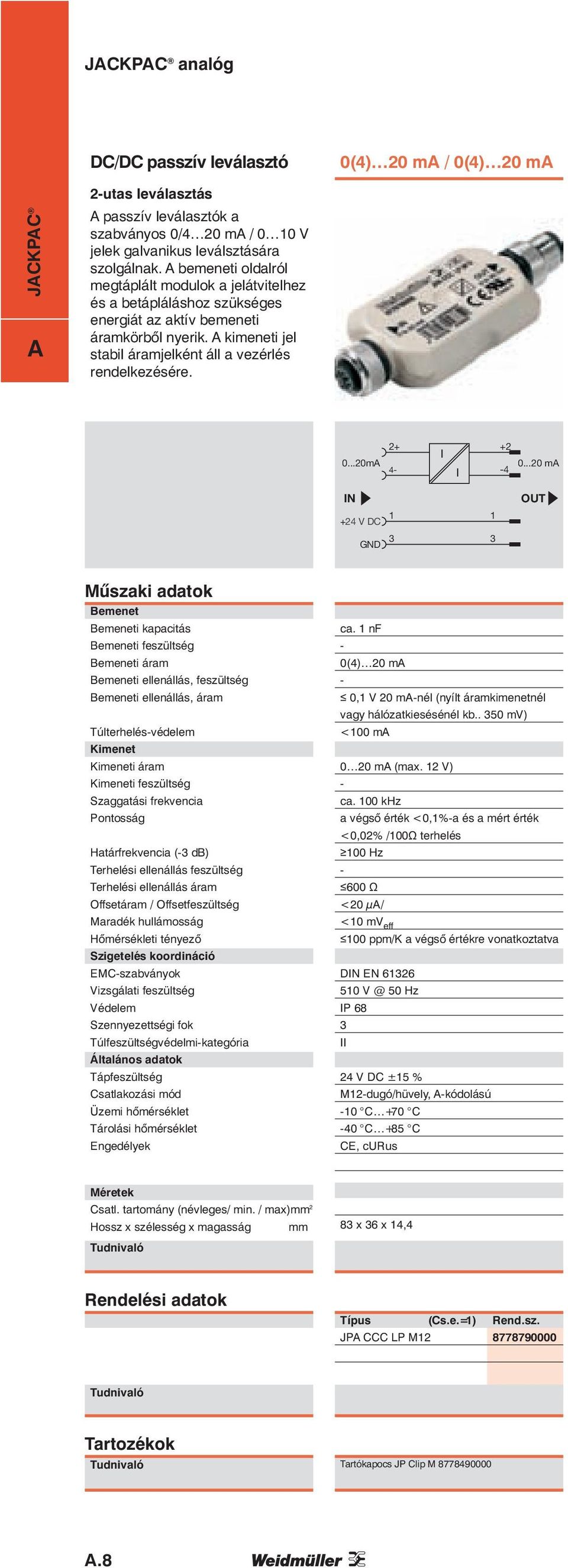 ..0m + + I 0...0 m - I - i kapacitás i feszültség i áram i ellenállás, feszültség i ellenállás, áramffenem Stromkimenet oder Netzausfall ca. 50 mv) Túlterhelés-védelem i áram x.