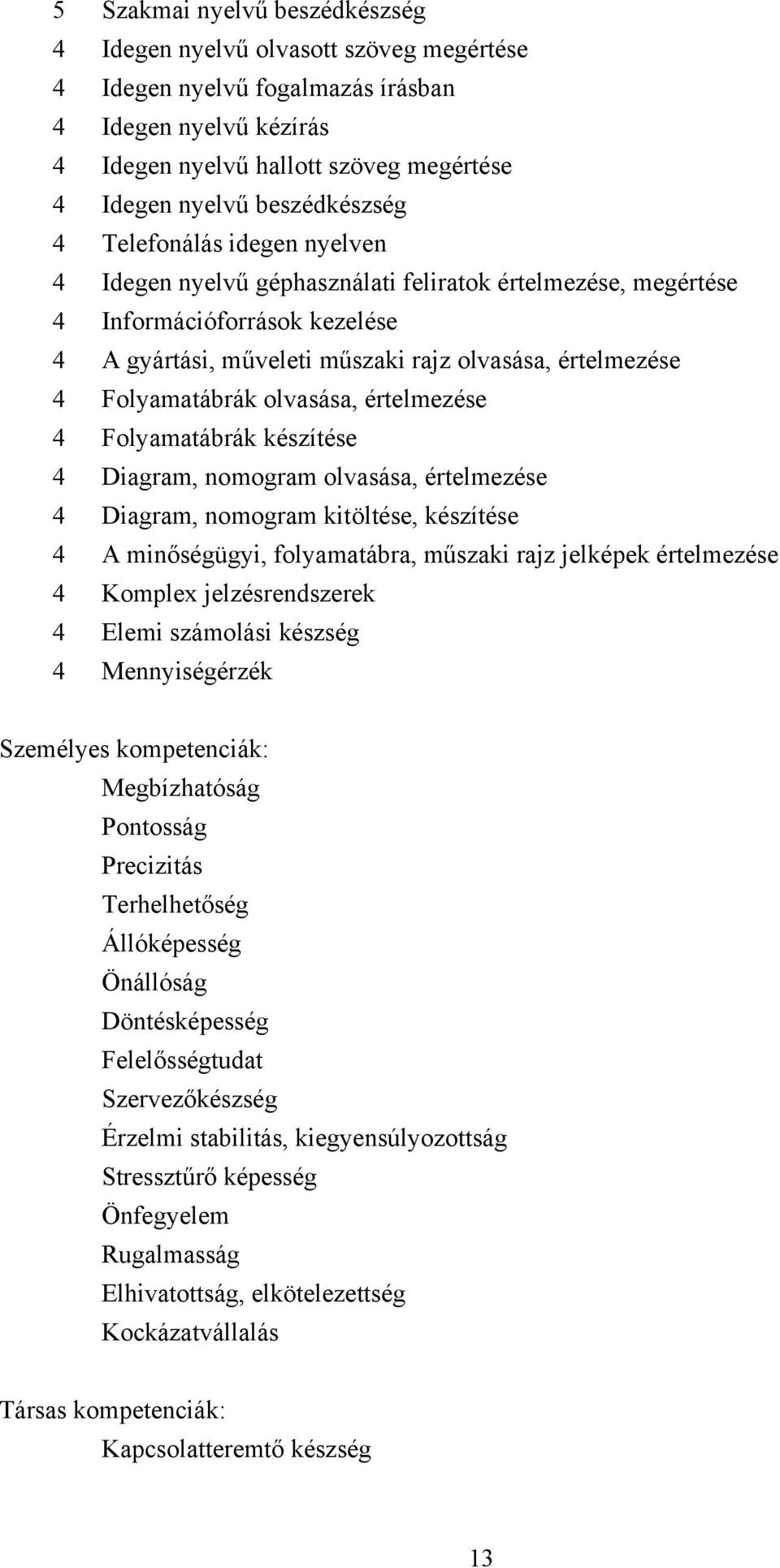 Folyamatábrák olvasása, értelmezése 4 Folyamatábrák készítése 4 Diagram, nomogram olvasása, értelmezése 4 Diagram, nomogram kitöltése, készítése 4 minőségügyi, folyamatábra, műszaki rajz jelképek