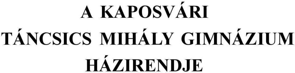 MIHÁLY