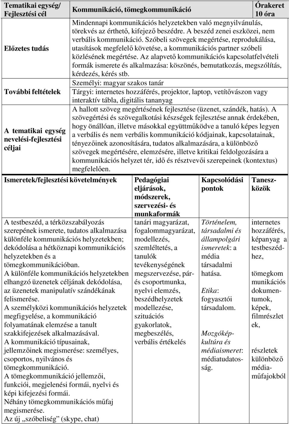 A különféle kommunikációs helyzetekben elhangzó üzenetek céljának dekódolása, az üzenetek manipulatív szándékának felismerése.