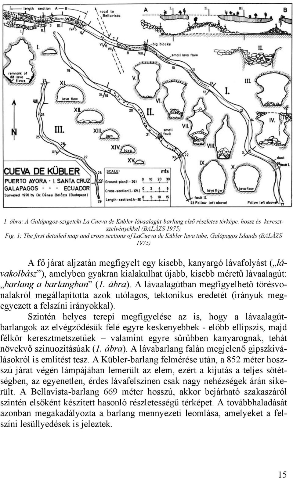 gyakran kialakulhat újabb, kisebb méretű lávaalagút: barlang a barlangban (1. ábra).