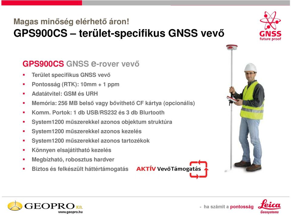 Adatátvitel: GSM és URH Memória: 256 MB belsı vagy bıvíthetı CF kártya (opcionális) Komm.