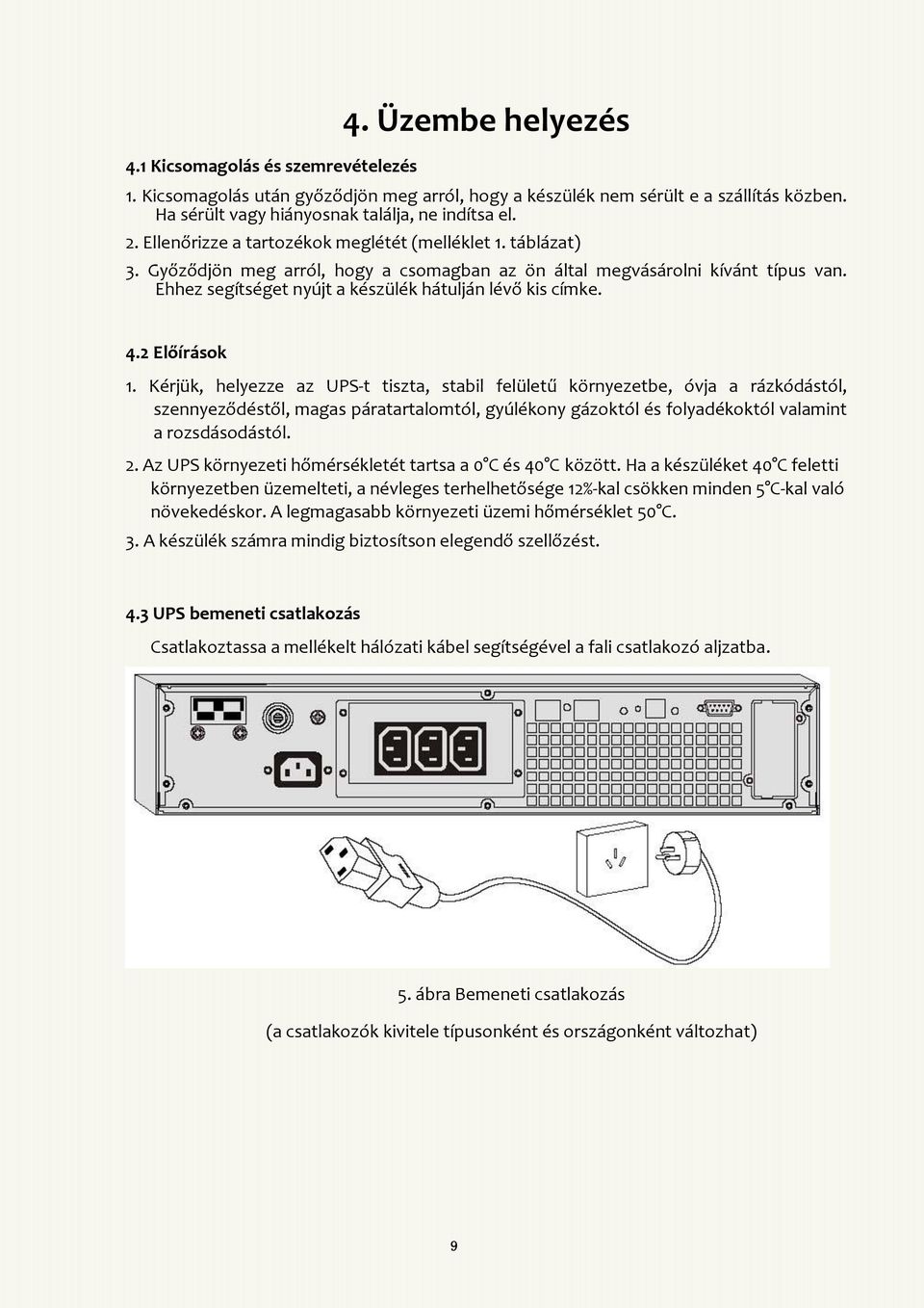 4.2 Előírások 1.