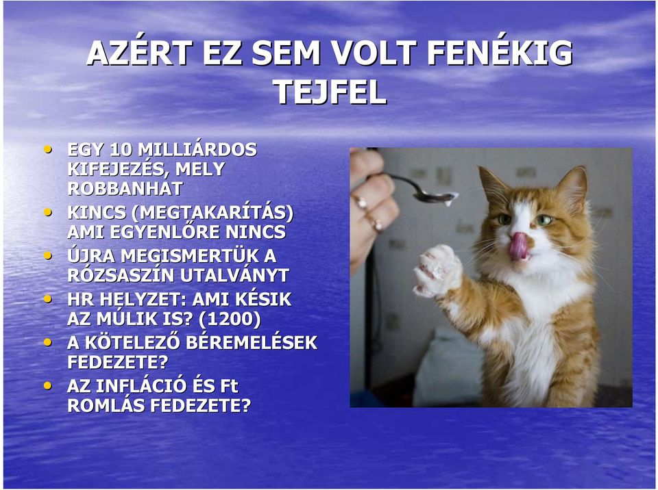 N UTALVÁNYT HR HELYZET: AMI KÉSIK K AZ MÚLIK M IS?