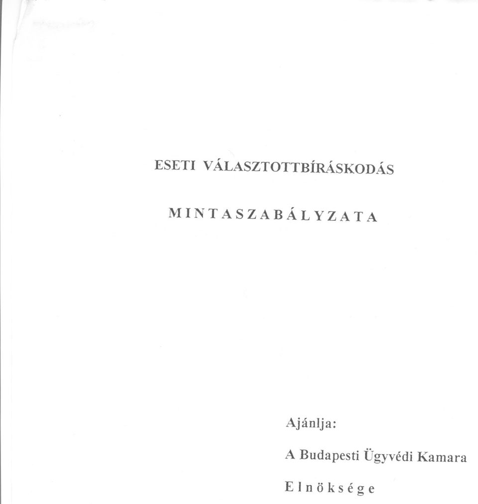 MINTASZABÁLYZATA