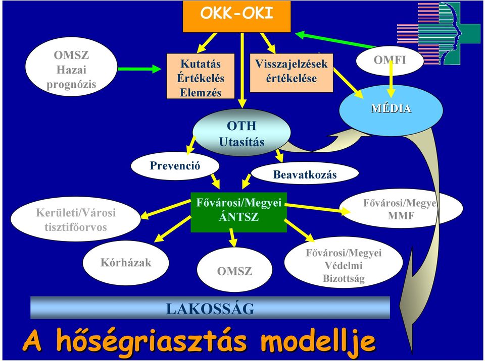 Kerületi/Városi tisztifőorvos Kórházak Fővárosi/Megyei ÁNTSZ OMSZ