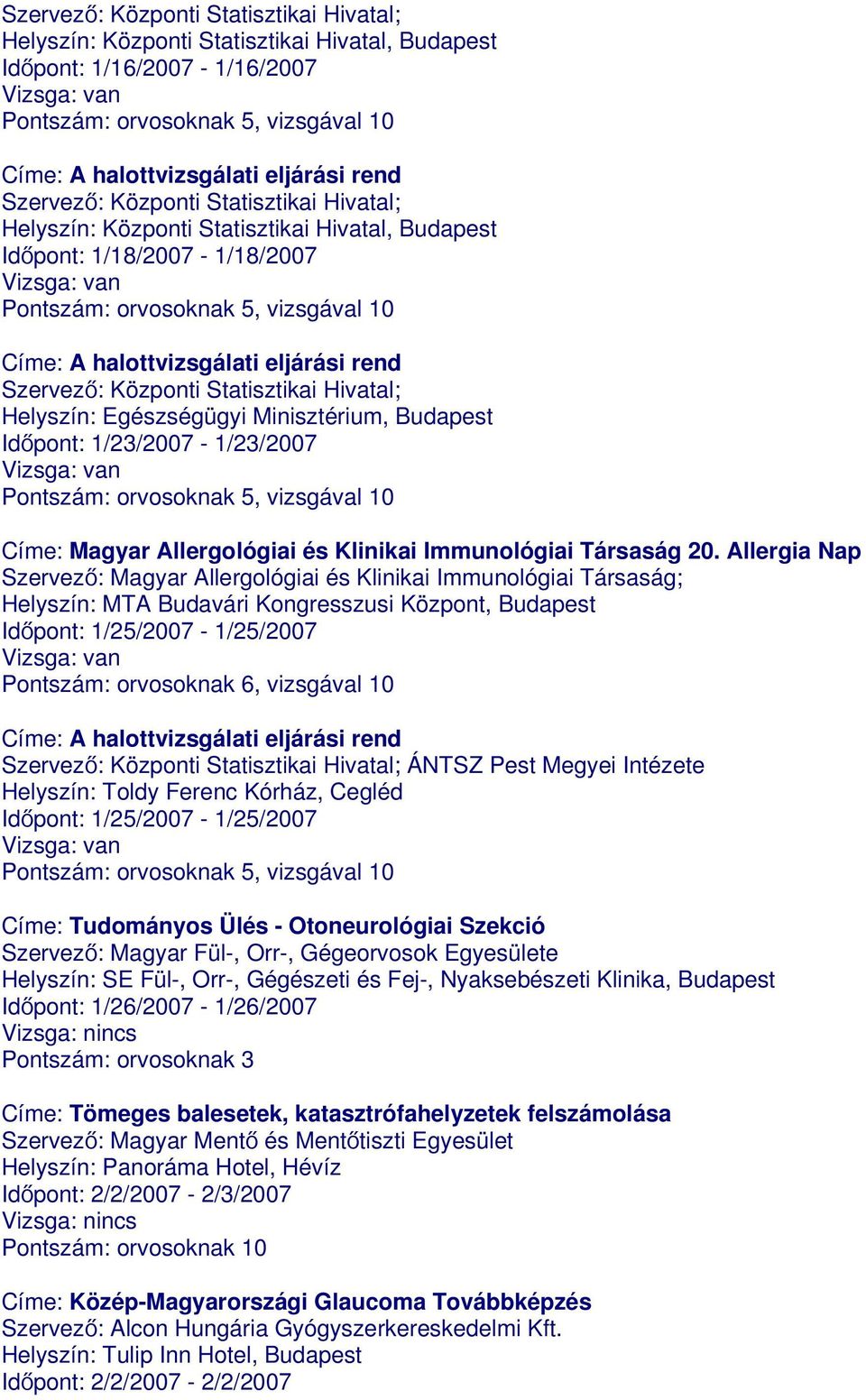 Klinikai Immunológiai Társaság 20.