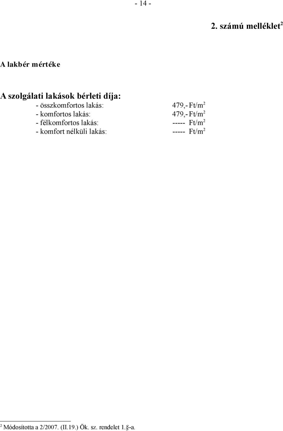 díja: - összkomfortos lakás: 479,- Ft/m 2 - komfortos lakás: 479,-