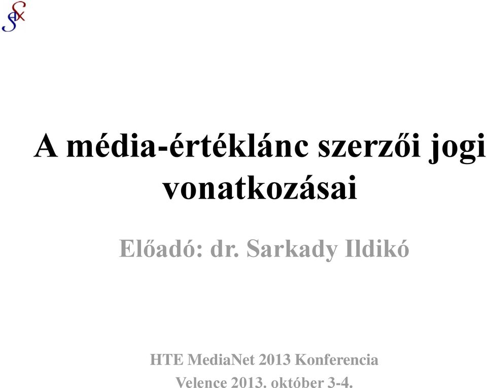 Sarkady Ildikó HTE MediaNet